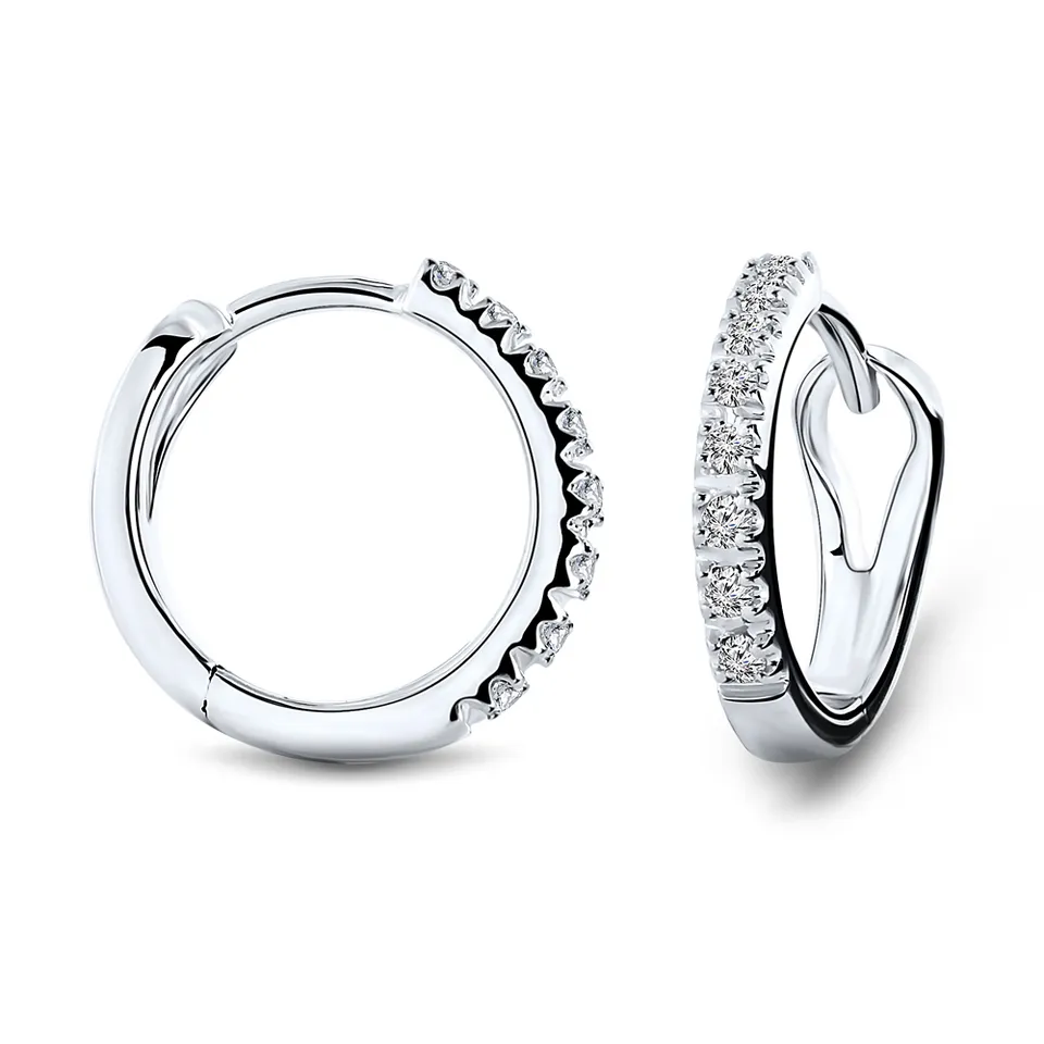 MIORE Orecchini oro bianco 9 kt