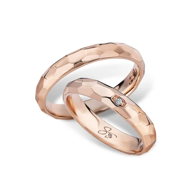 Polello Sì Lo Voglio Fedi Oro Rosa