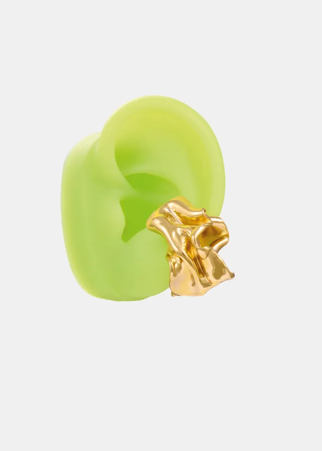 Voodoo Jewels Bold Shapes Miuna Earcuff Bronzo Placcato Oro