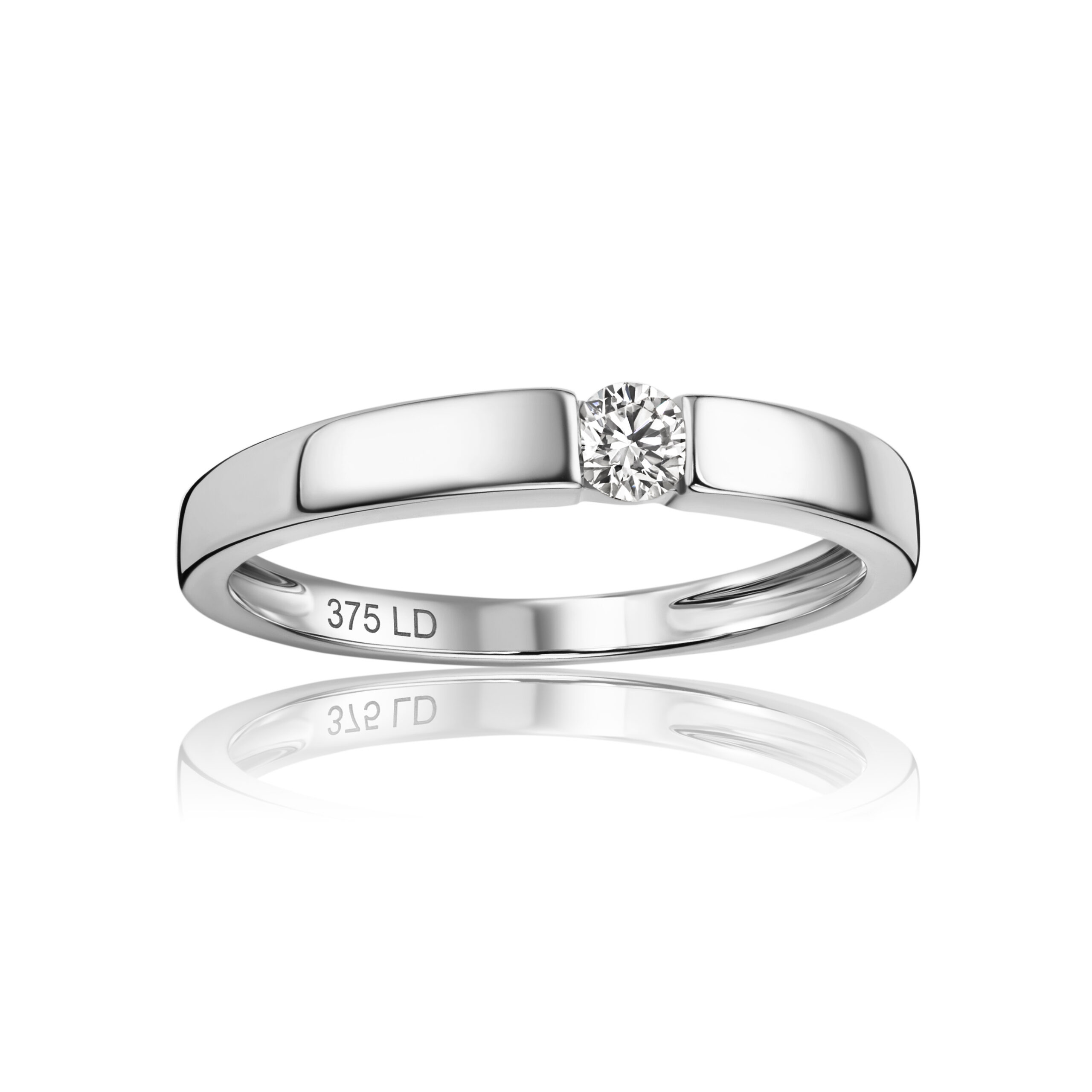 Miore Anello Oro Bianco 9KT 375