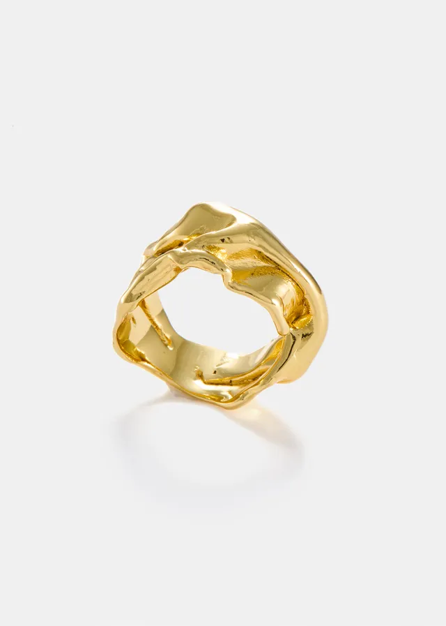 Voodoo Jewels Bold Shapes Kyoko Ring anello bronzo dorato