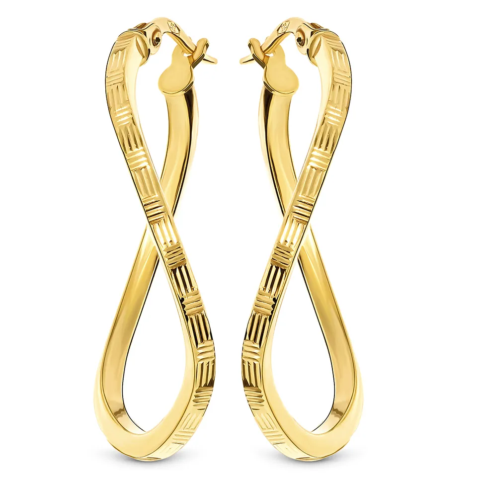 Miore Orecchini Oro Giallo 14KT 585