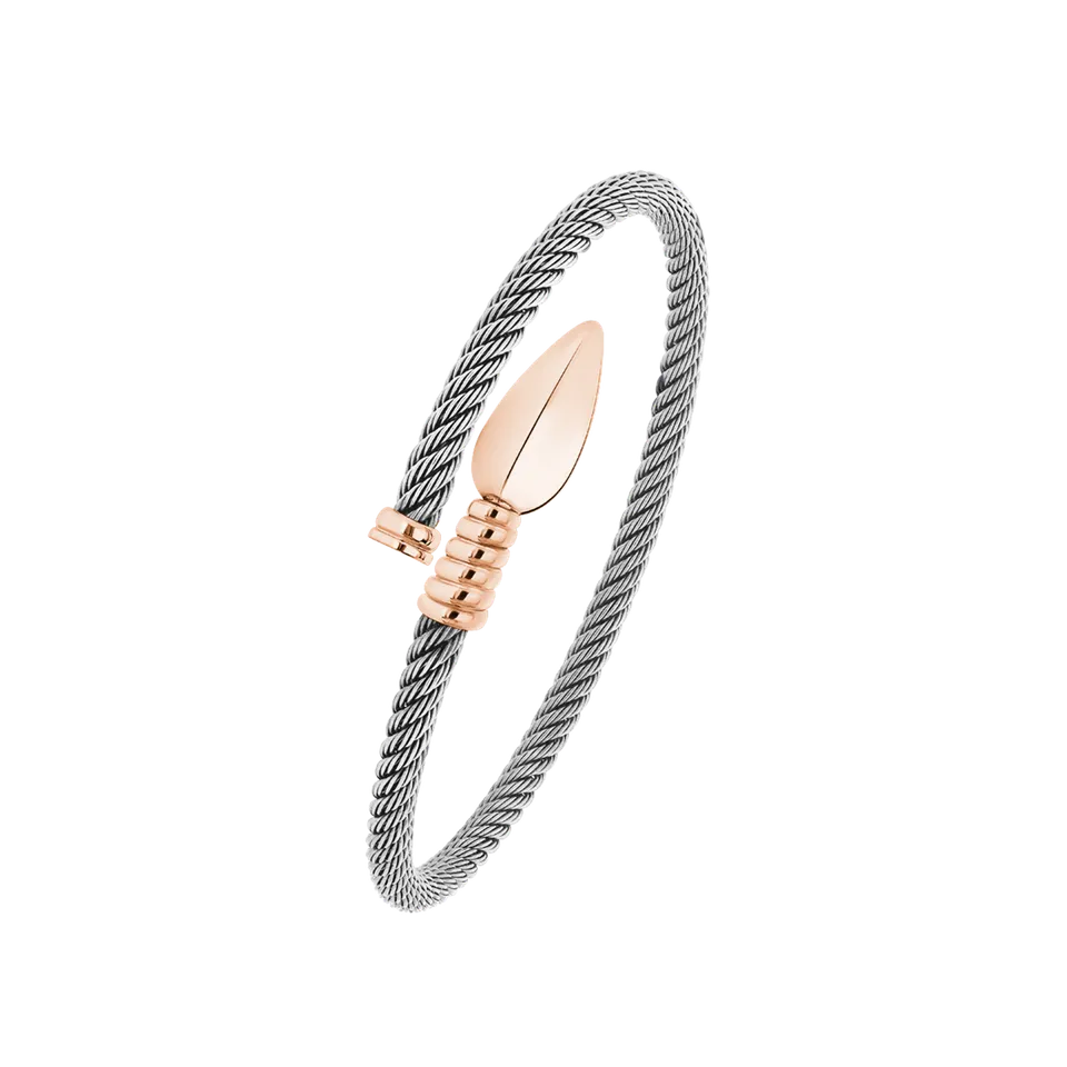 Korloff Lance JL-JLBLG01 bracciale oro rosa acciaio