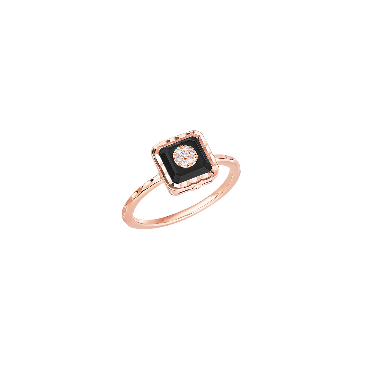 Korloff Je Play JL-JJPR01 anello oro rosa onice diamanti