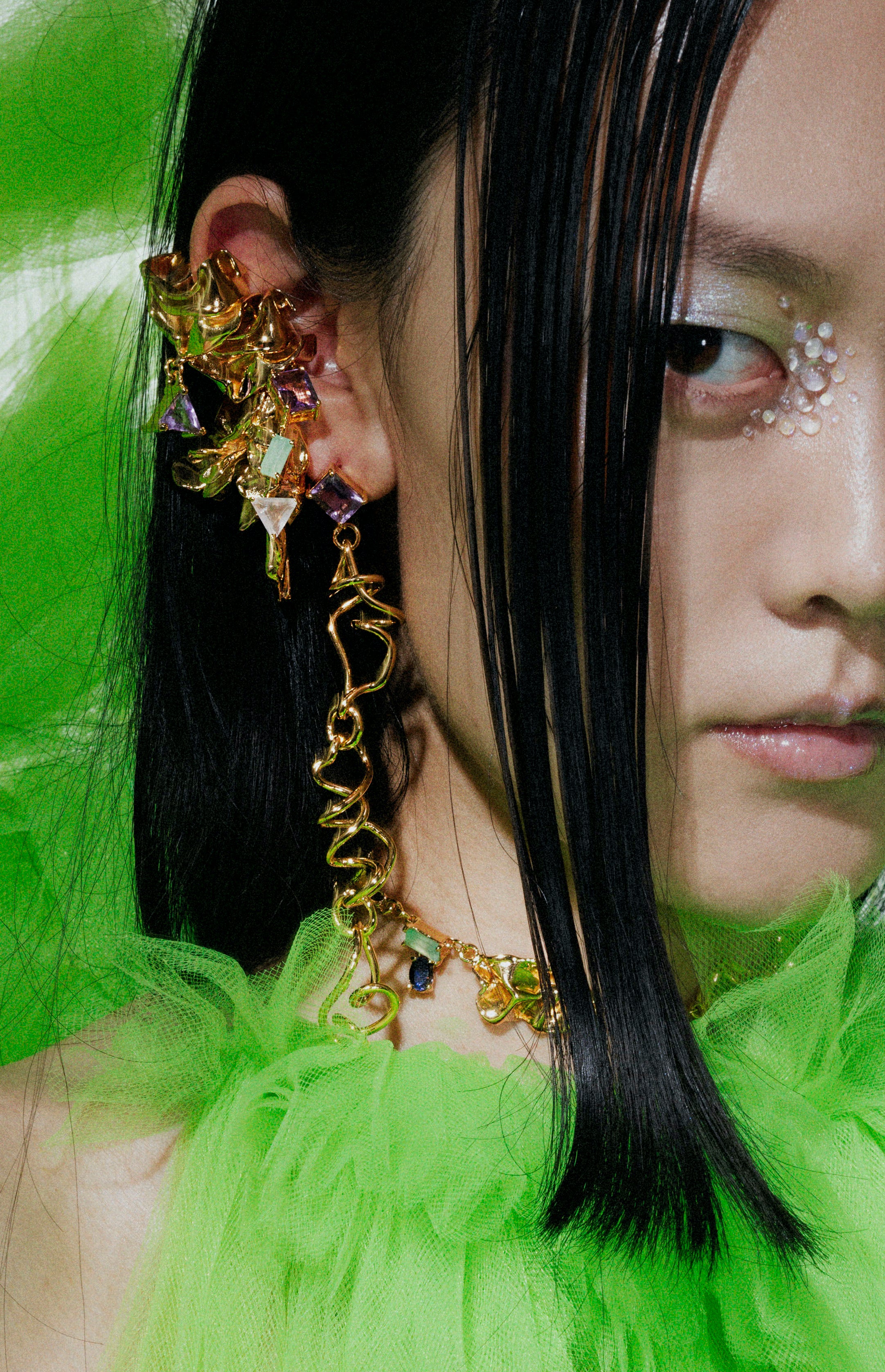 Voodoo Jewels Bold Shapes Raphiole orecchini ametista