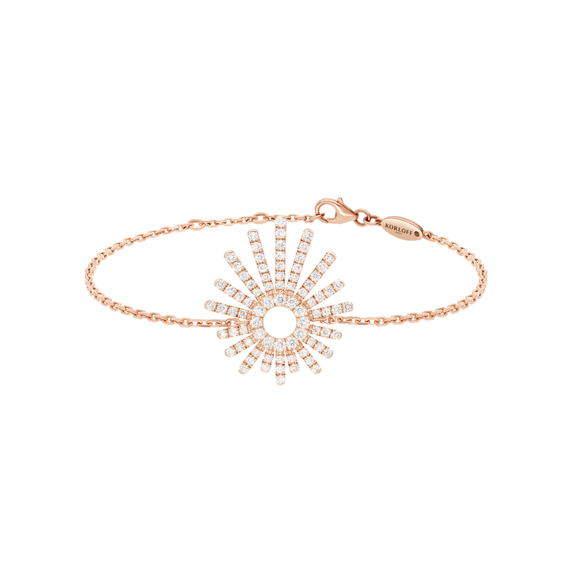 Korloff Divine Fougue JL-JDFB08-PG/D bracciale oro rosa diamanti