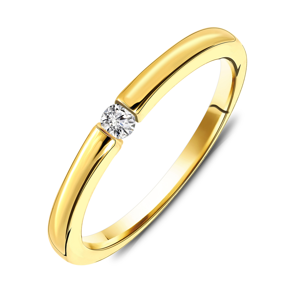 Miore Anello Oro Giallo 14KT 585