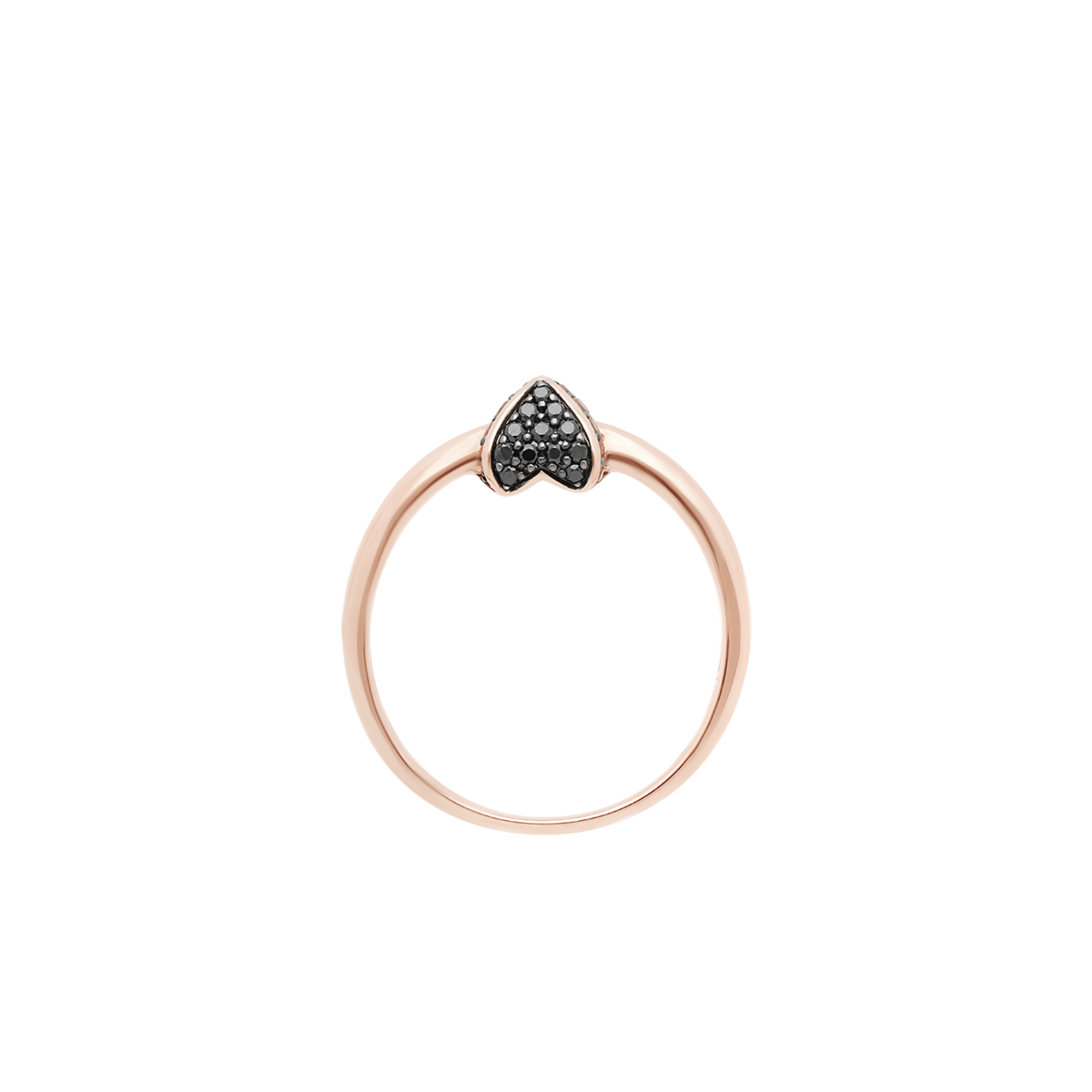 Korloff Korlove JKVR01 anello oro rosa diamanti neri