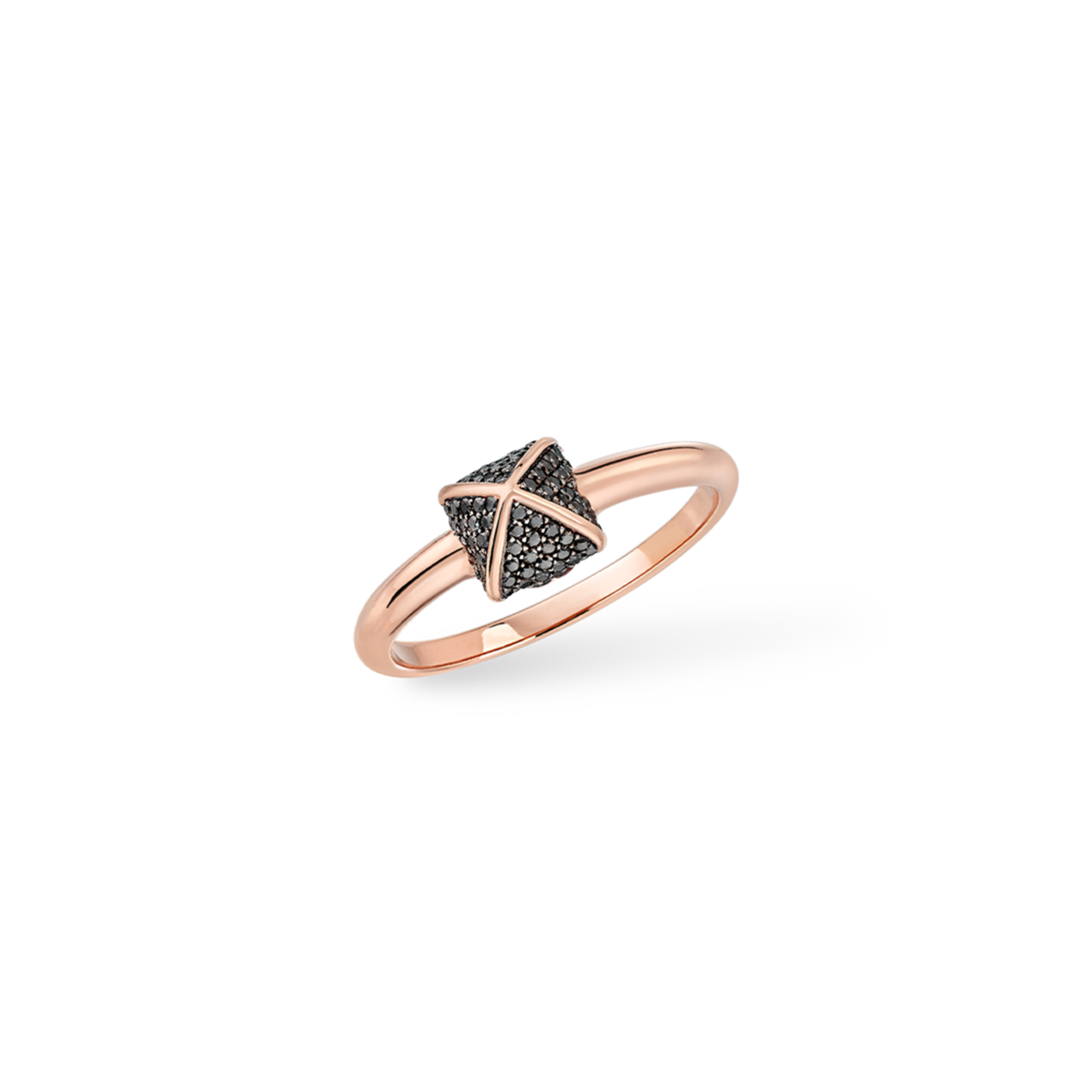 Korloff Korlove JKVR01 anello oro rosa diamanti neri