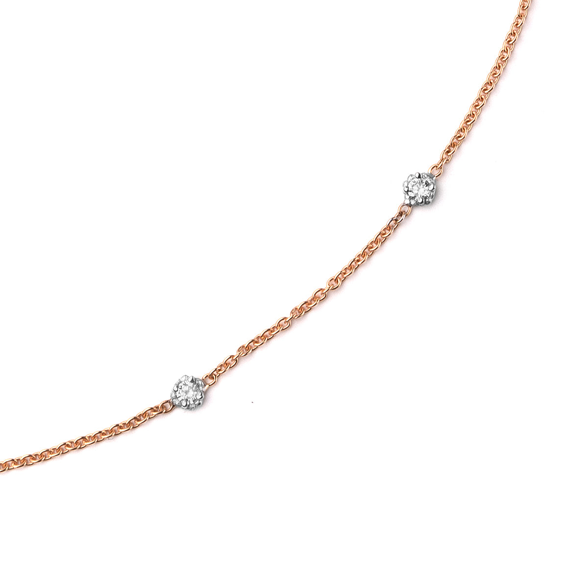 Noi Gioielli Firenze 1873 Unico collana oro rosa diamanti 0,52 ct