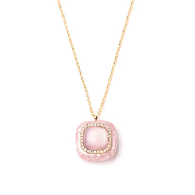 Noi Gioielli Firenze 1873 Mistica pendente oro giallo diamanti smalto