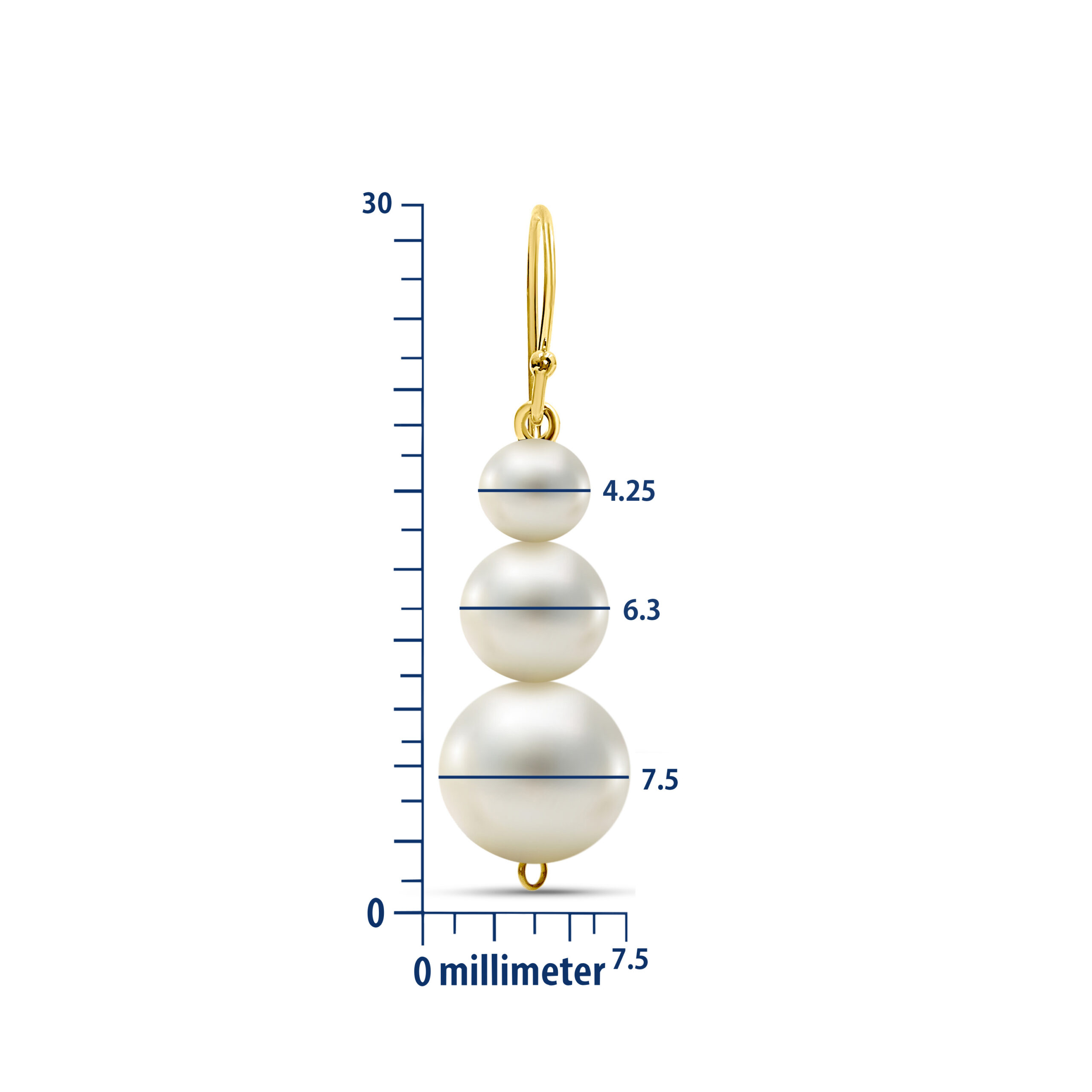 Miore Orecchini oro giallo 14 kt perla