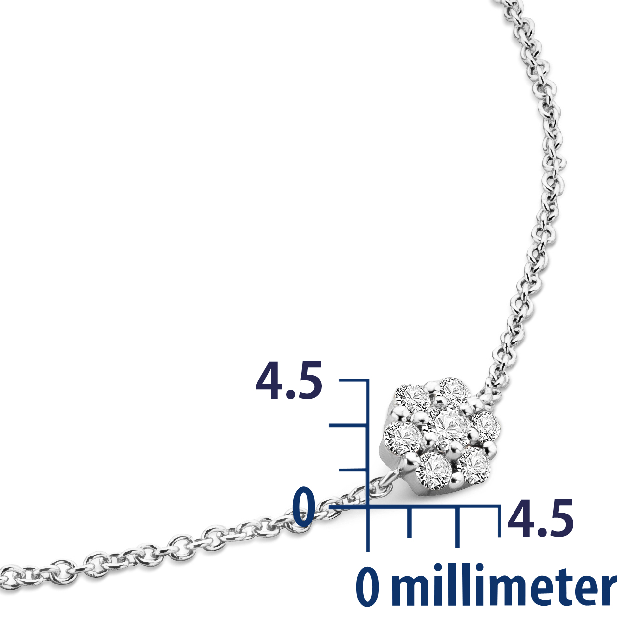 Miore Bracelet bracciale oro bianco 9kt 375