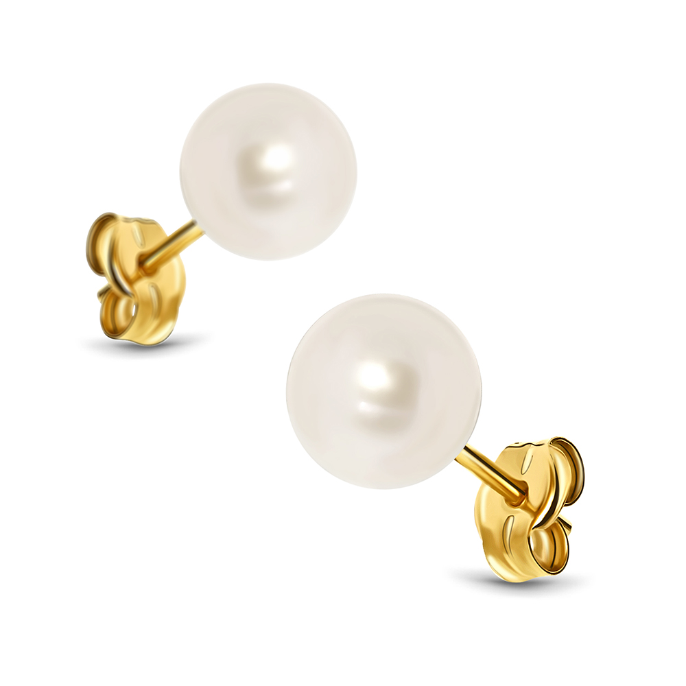 Miore Orecchini Oro Giallo 14KT Perla