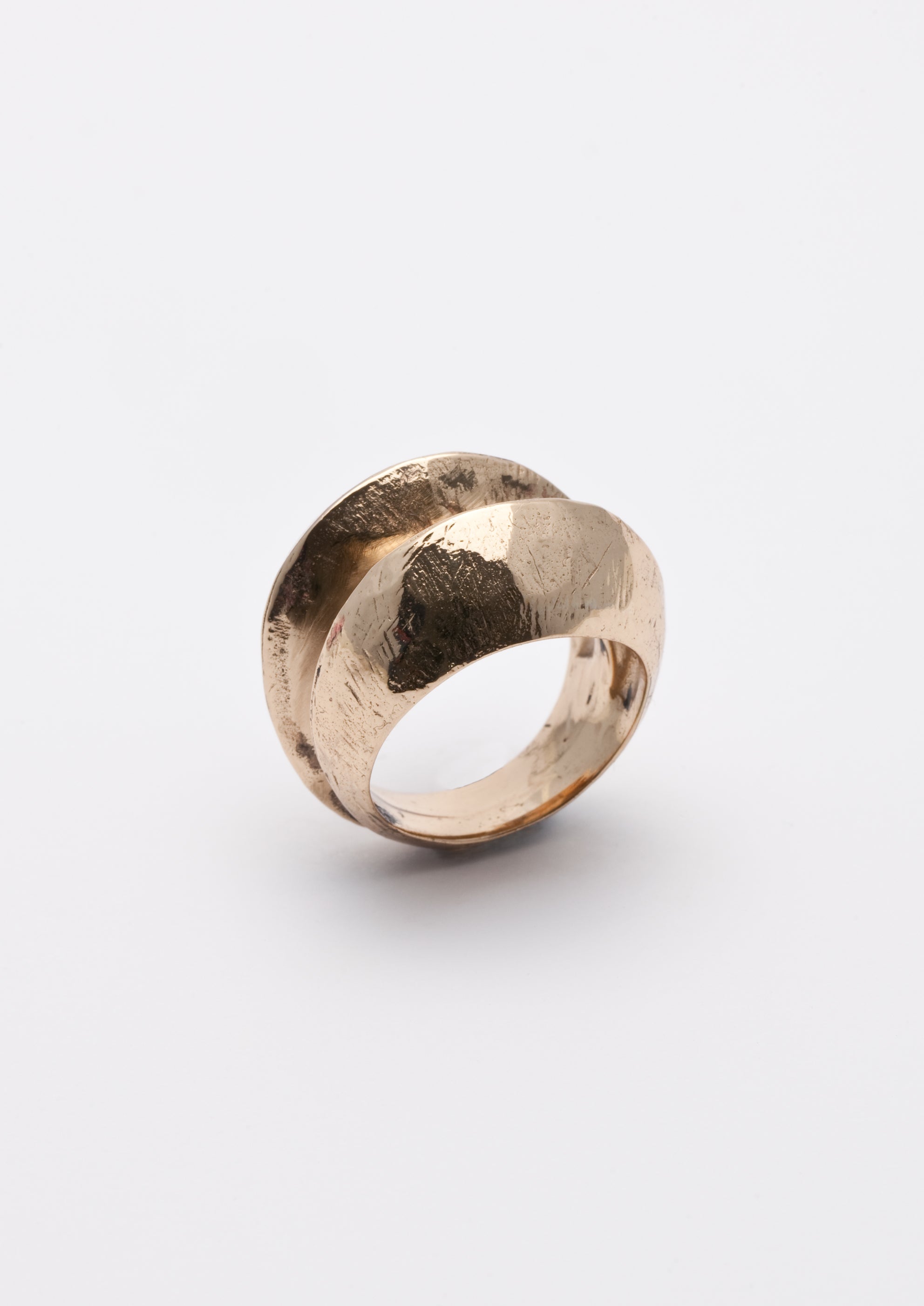 Voodoo Jewels Bold Shapes Mari anello bronzo dorato