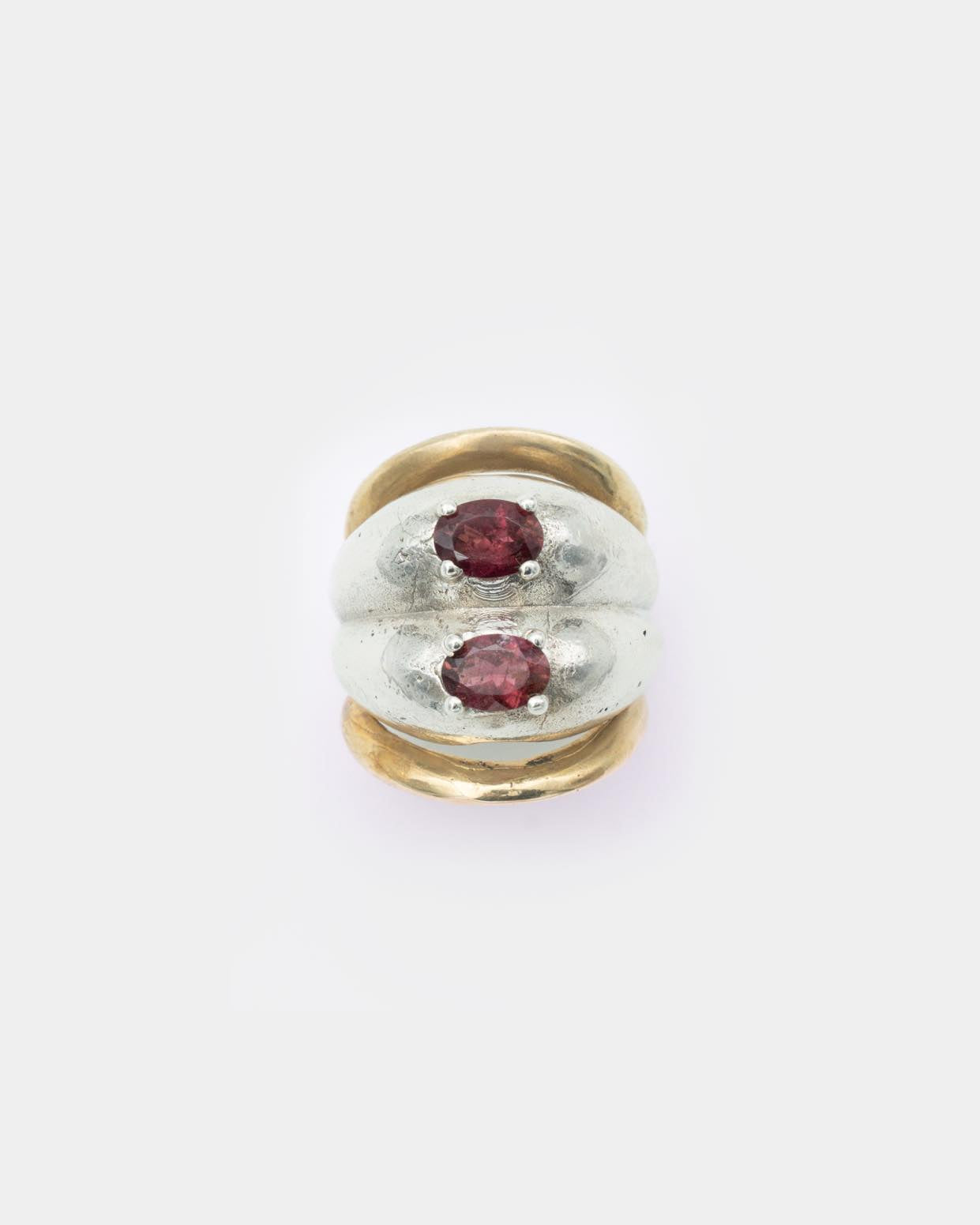 Voodoo Jewels Bold Shapes Naiad anello argento iolite ovale