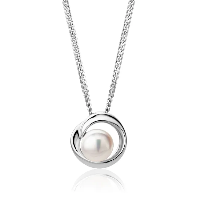 Miore Collana Perle Acqua Dolce Argento 925
