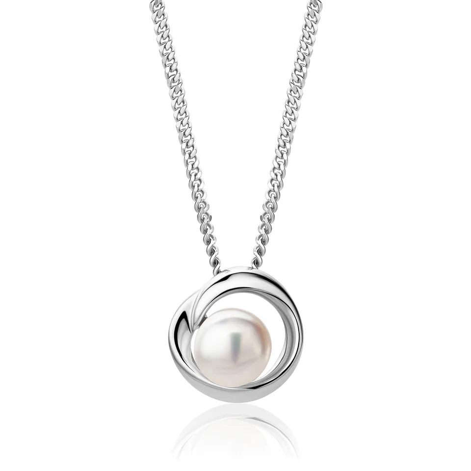 Miore Collana Perle Acqua Dolce Argento 925