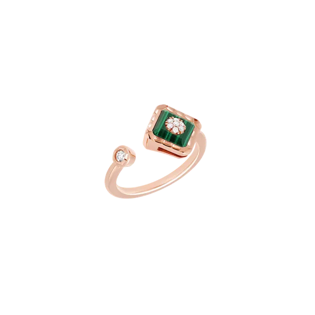 Korloff Je Play JJPR03 anello oro rosa malachite diamanti
