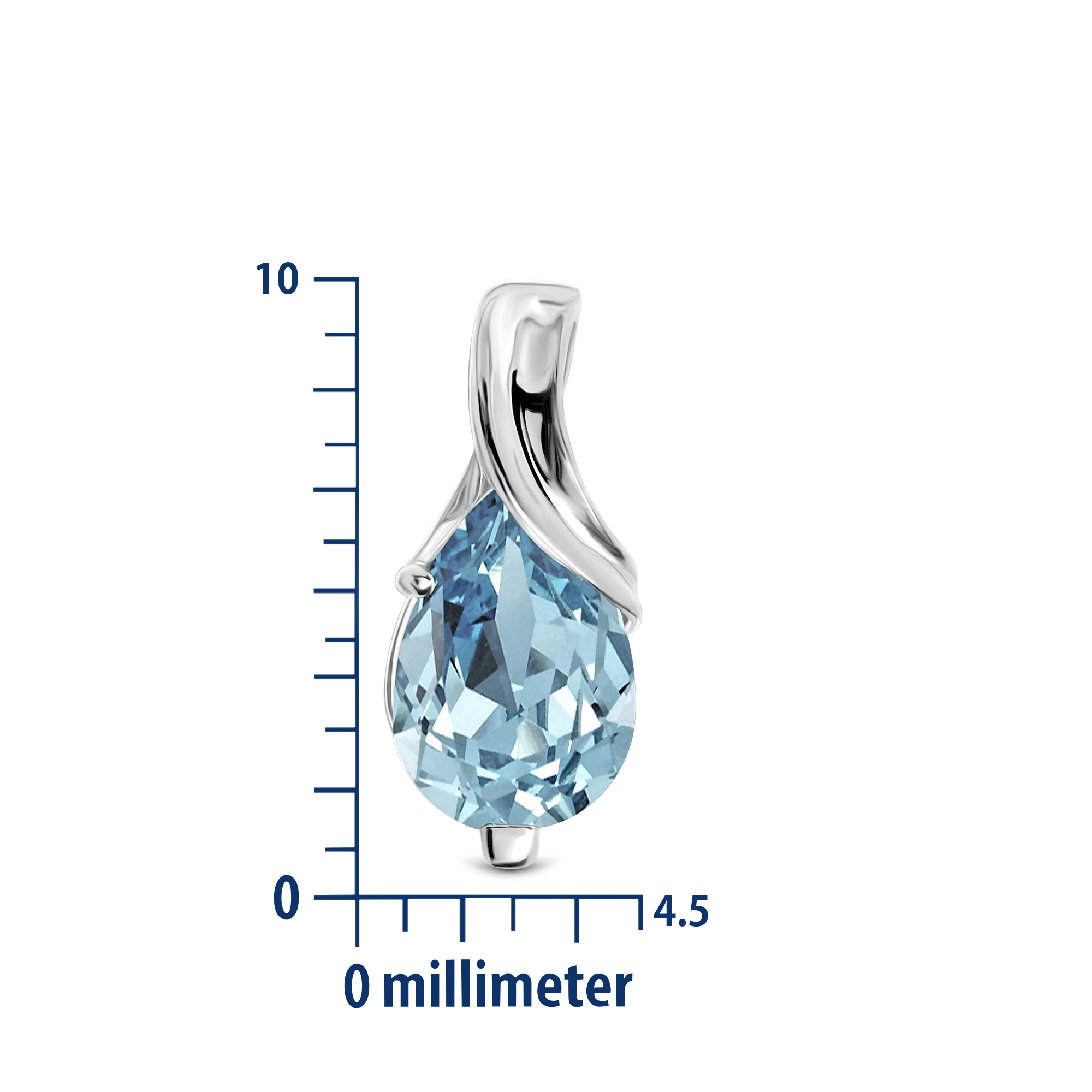 Miore Earrings Orecchini Oro Bianco Topazio Blu