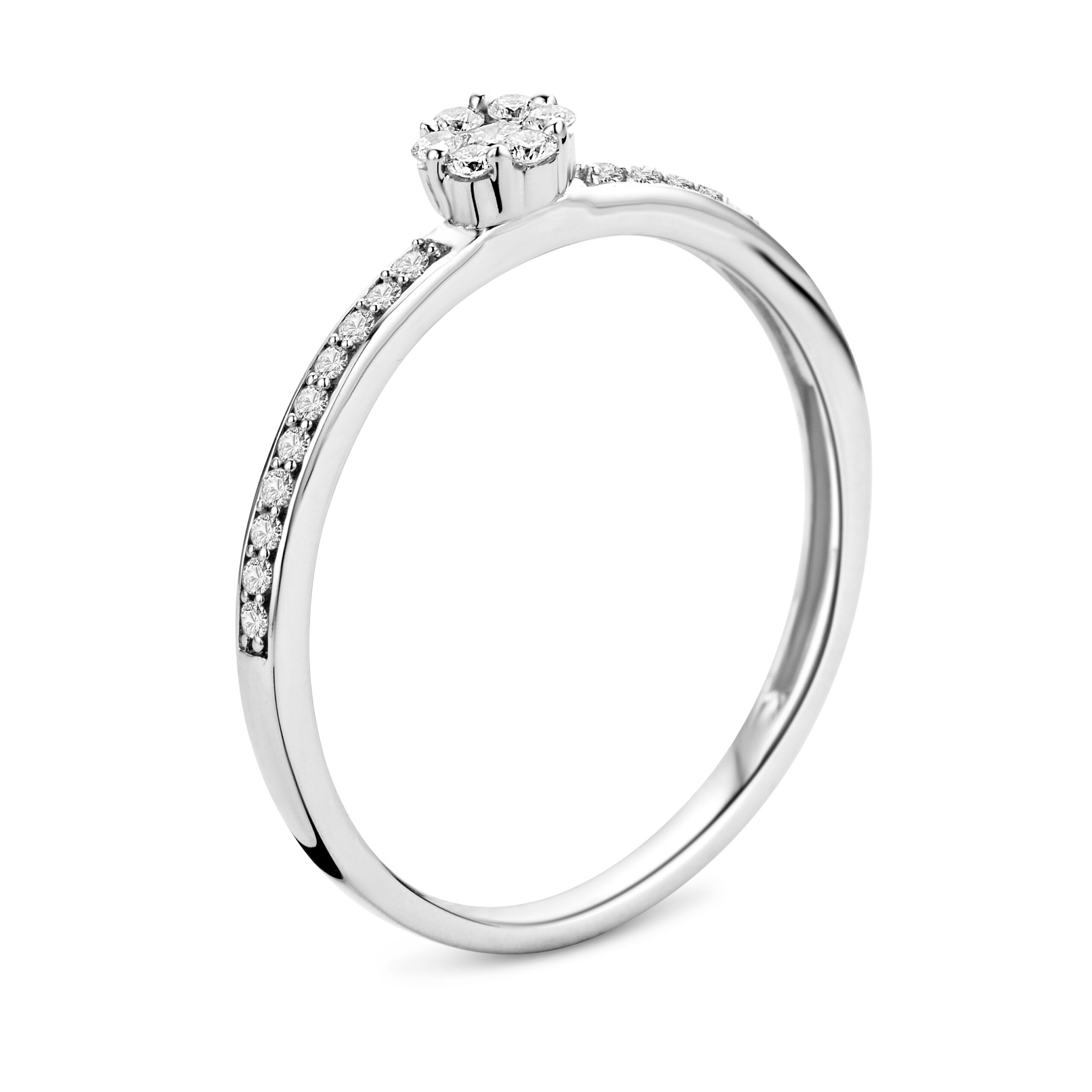Miore Ring Anello oro bianco 9Kt W140d