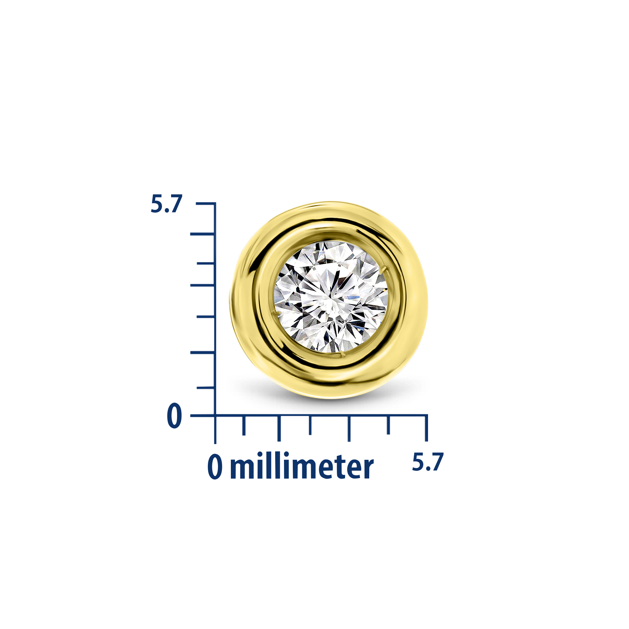 Miore Orecchini Oro Giallo 14 Kt