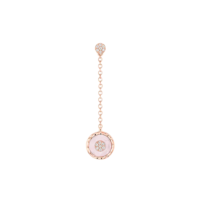 Korloff Je Play JJPE06 orecchino oro rosa opale rosa