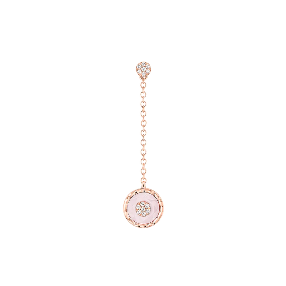 Korloff Je Play JJPE06 orecchino oro rosa opale rosa