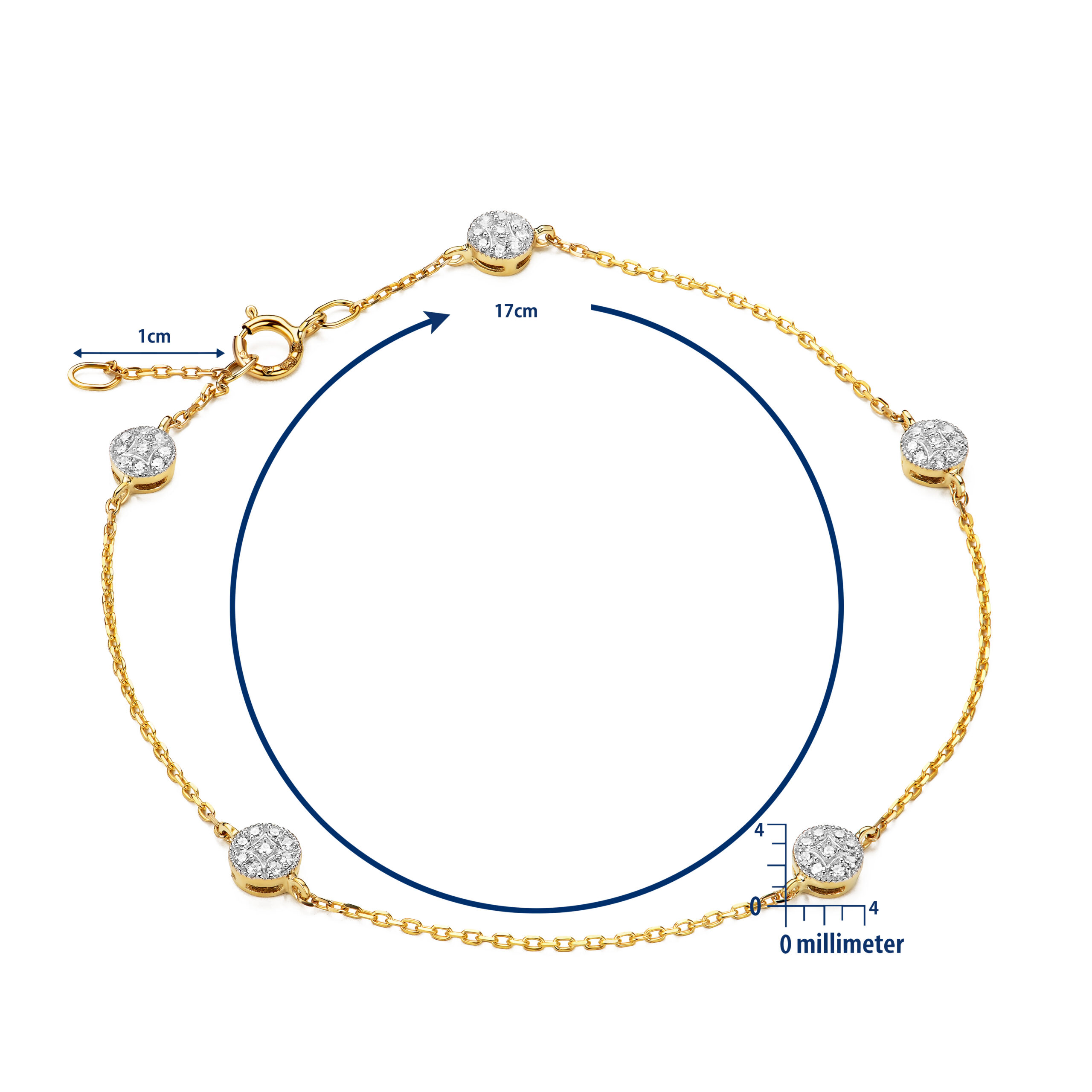 Miore Bracelet Bracciale Oro Giallo 9KT 375