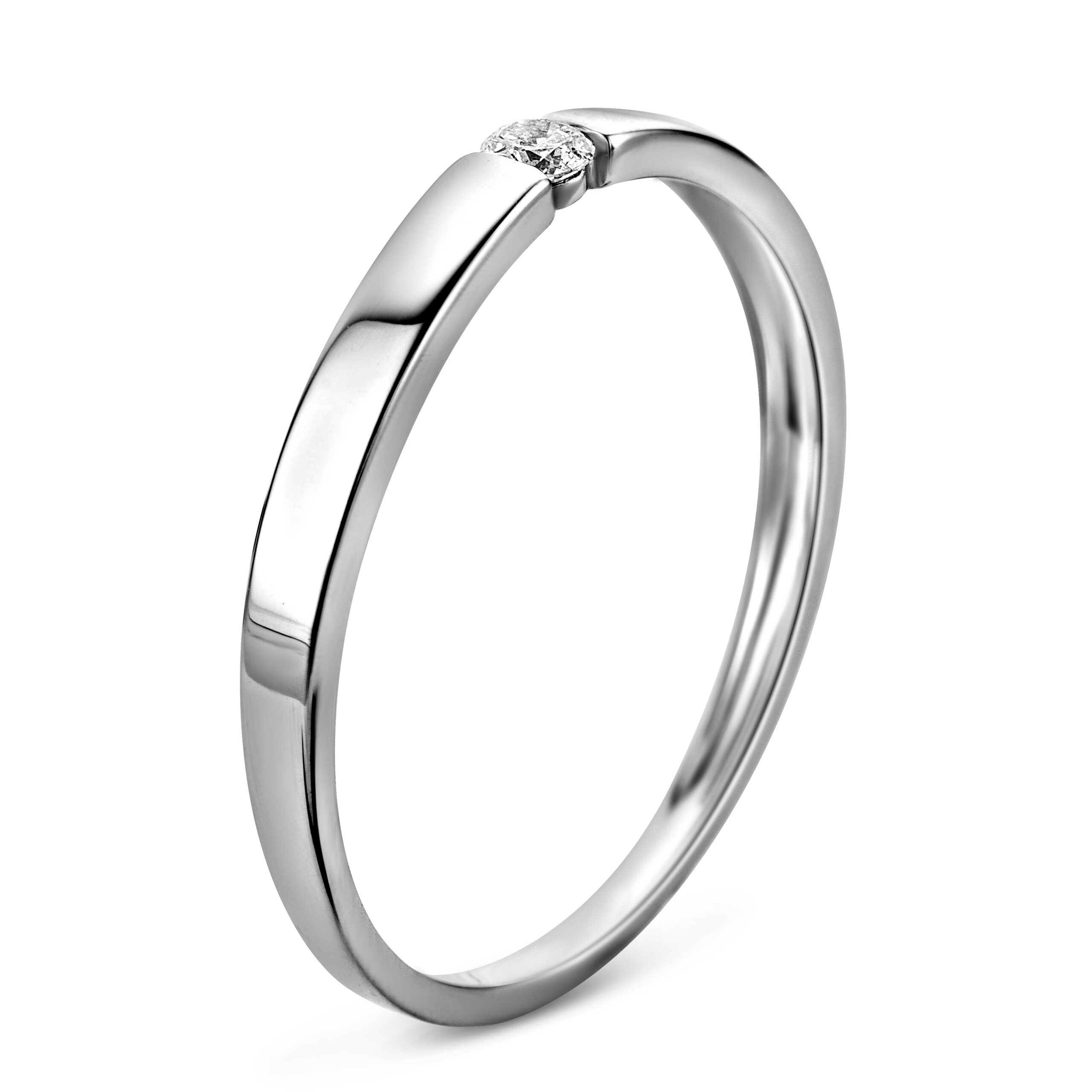 Miore Ring anello oro bianco 9kt 375