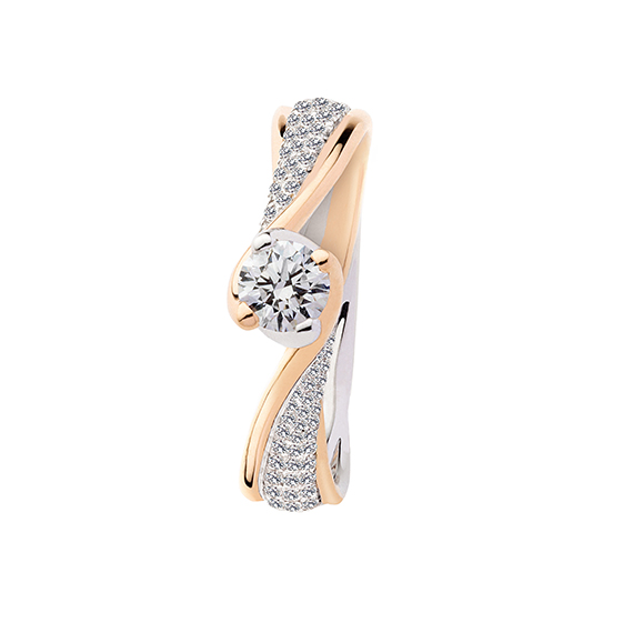Polello Sì Lo Voglio Anello Solitario oro con diamante