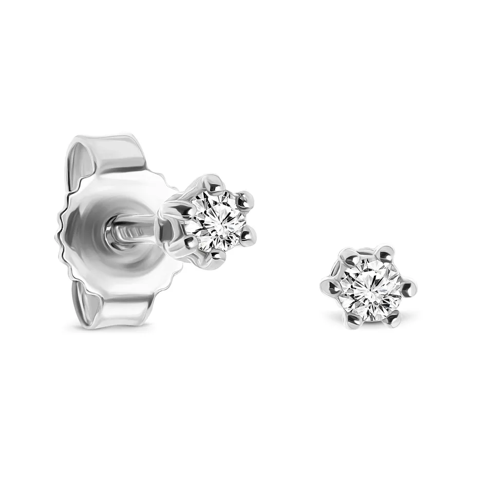 Miore Orecchini in Oro Bianco 9Kt (375)