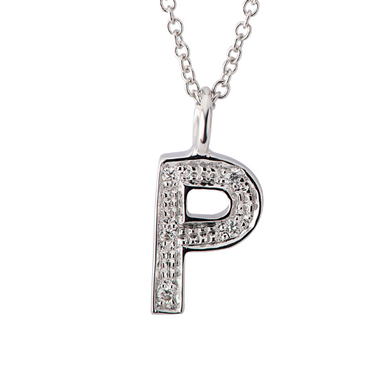 Polello Nomi d'Amore Collana Lettera P in Oro