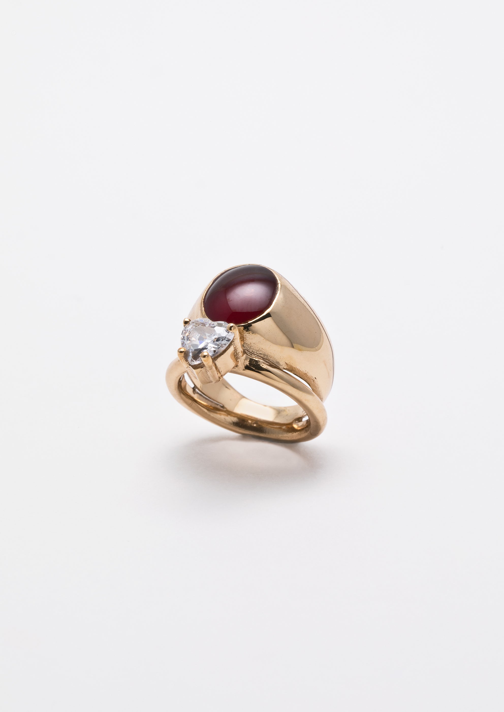 Voodoo Jewels Sigilla Sigillum anello cuore bronzo dorato