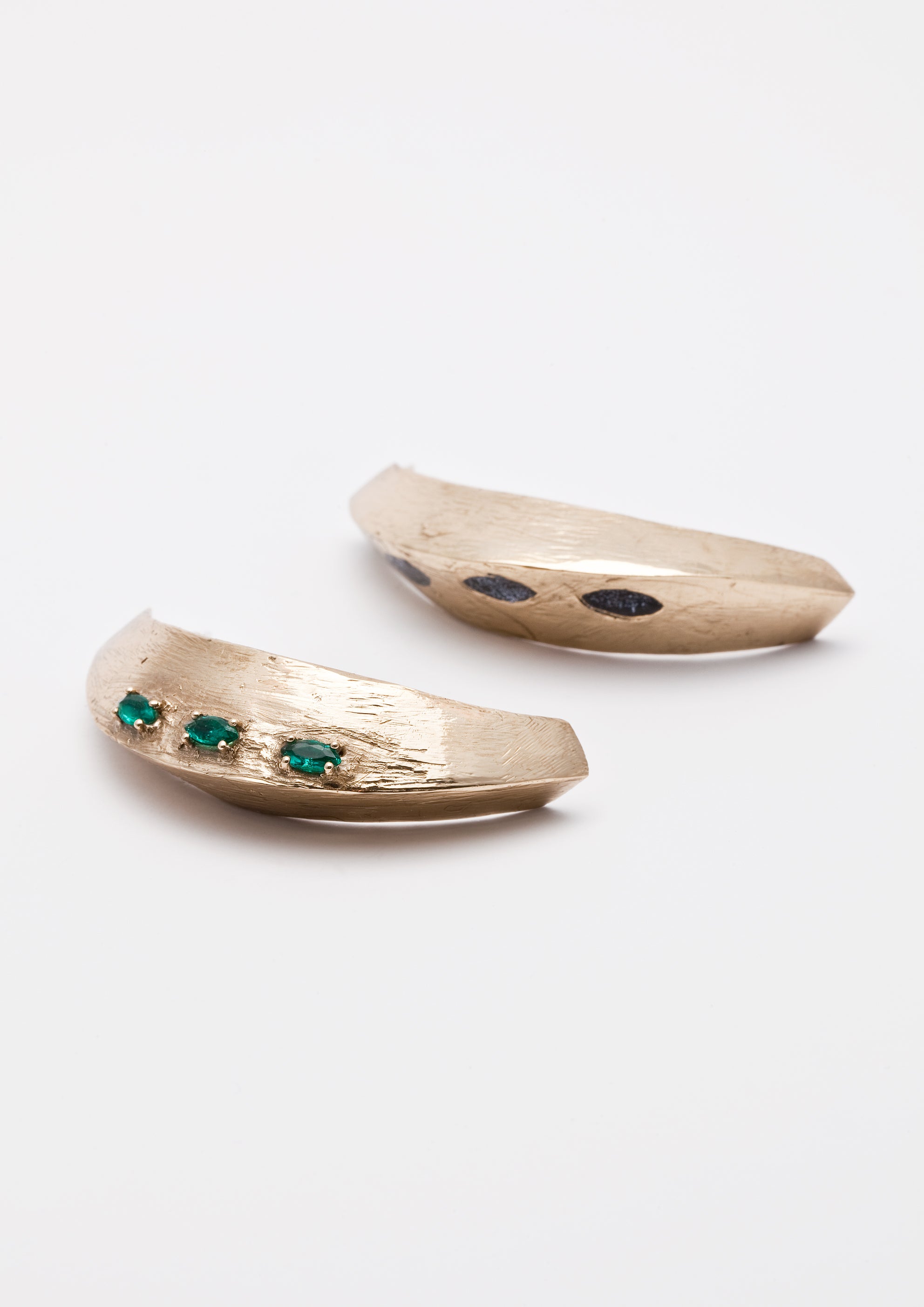 Voodoo Jewels Bold Shapes Easun orecchini bronzo pietre glitter