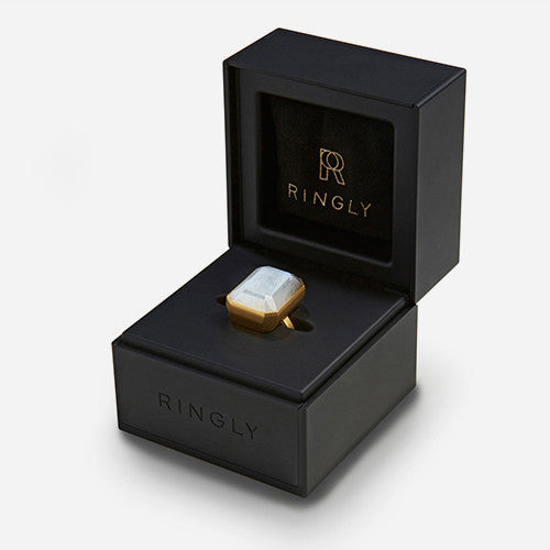 Ringly Luxe Daydream anello smart 6 rainbow moonstone