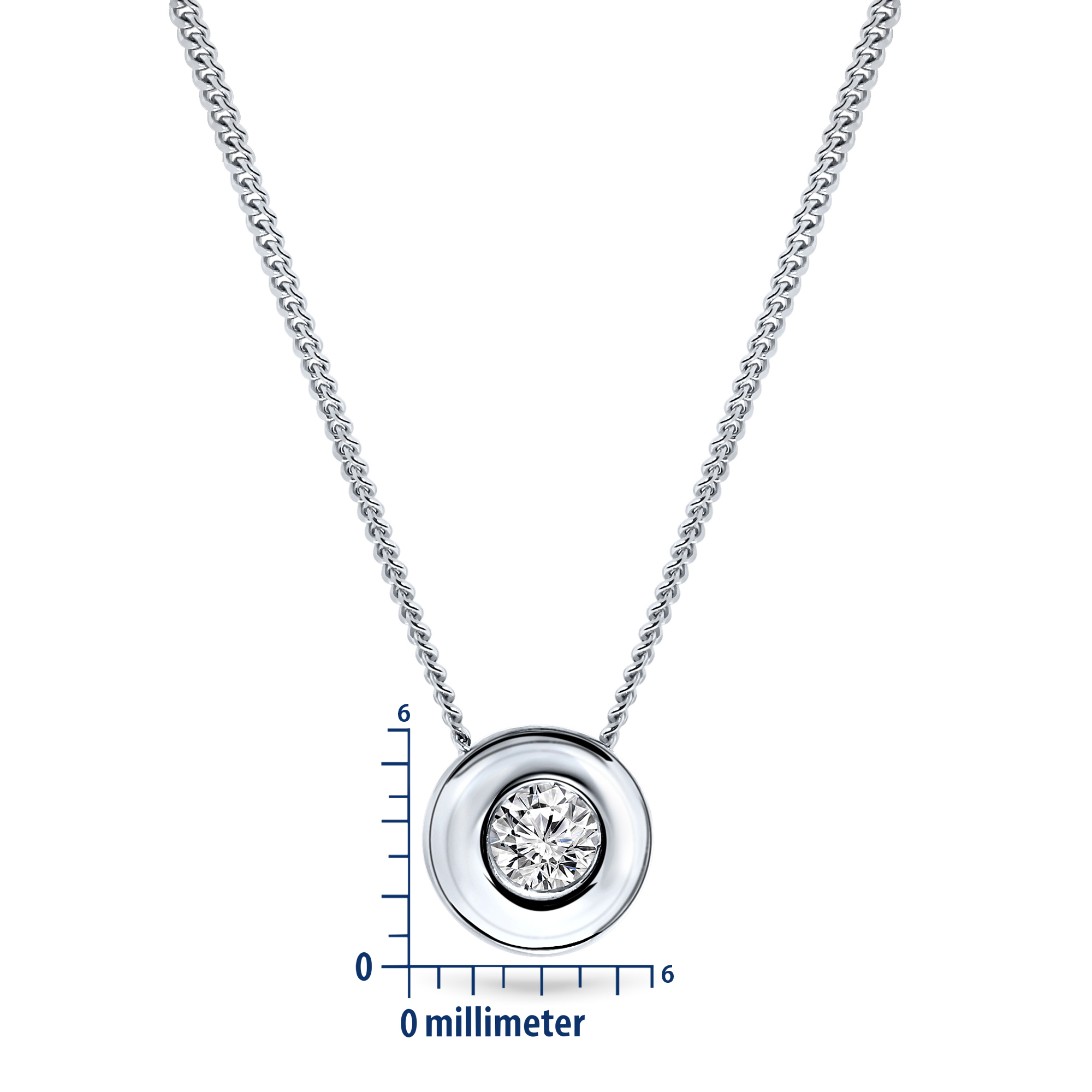 Miore Collana Oro Bianco 14Kt 585