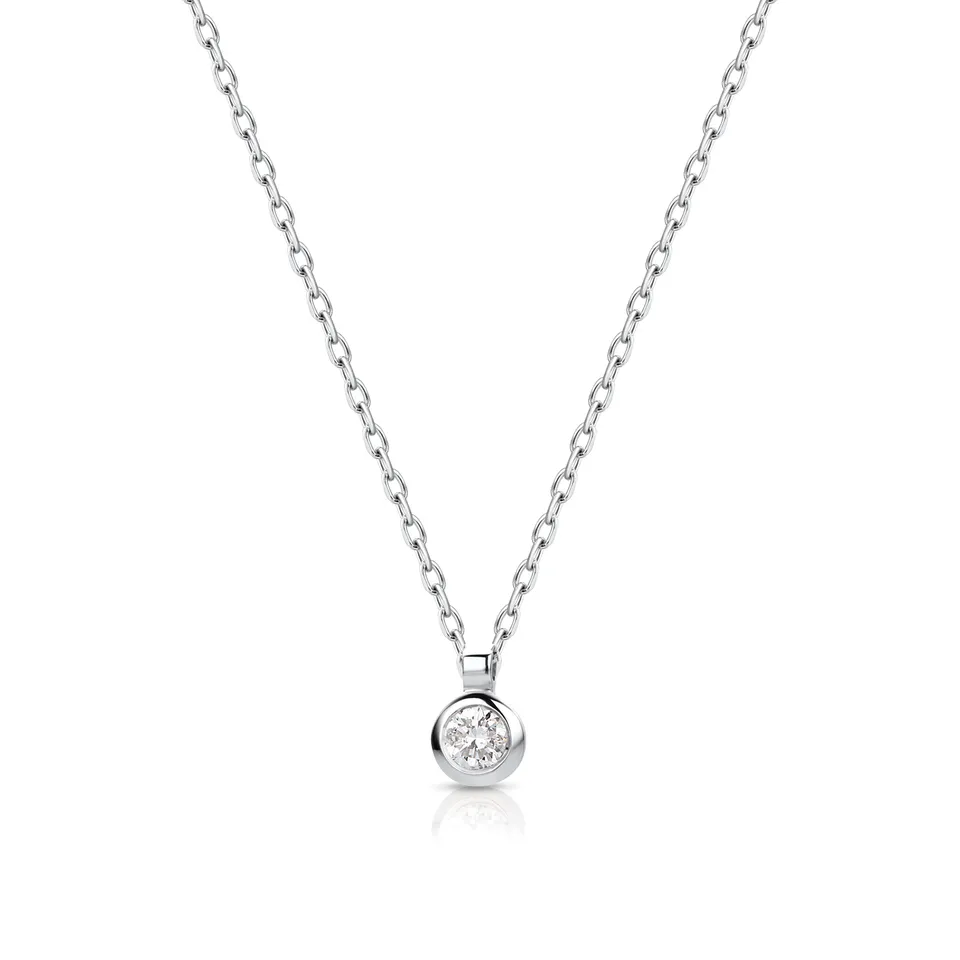 Miore Necklace collana oro bianco 9kt 375
