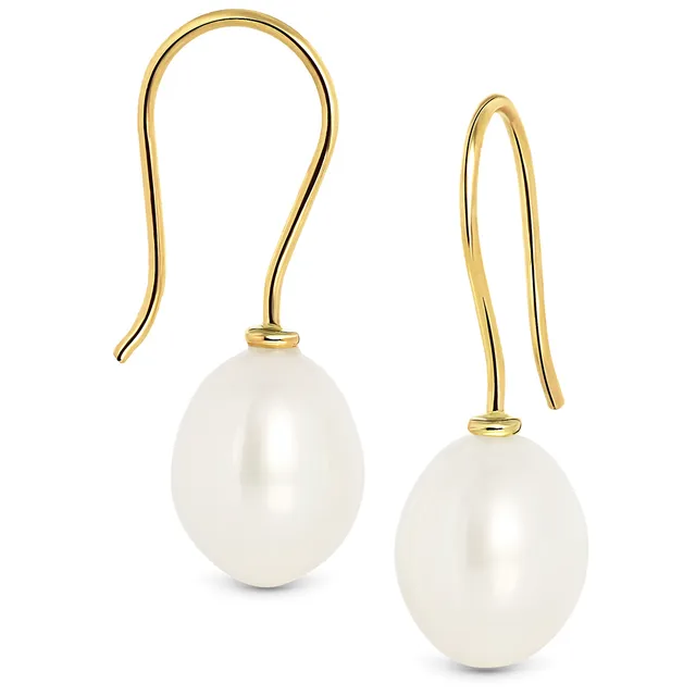 Miore Orecchini Oro Giallo 9KT Perla Acqua Dolce