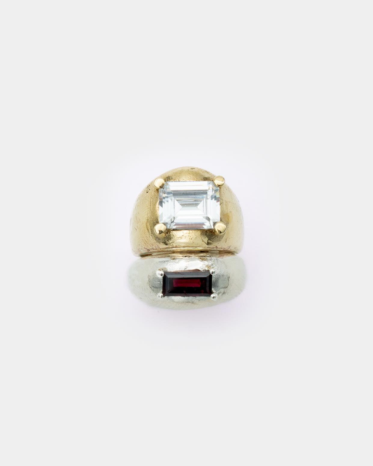 Voodoo Jewels Rhea anello argento zircone granato