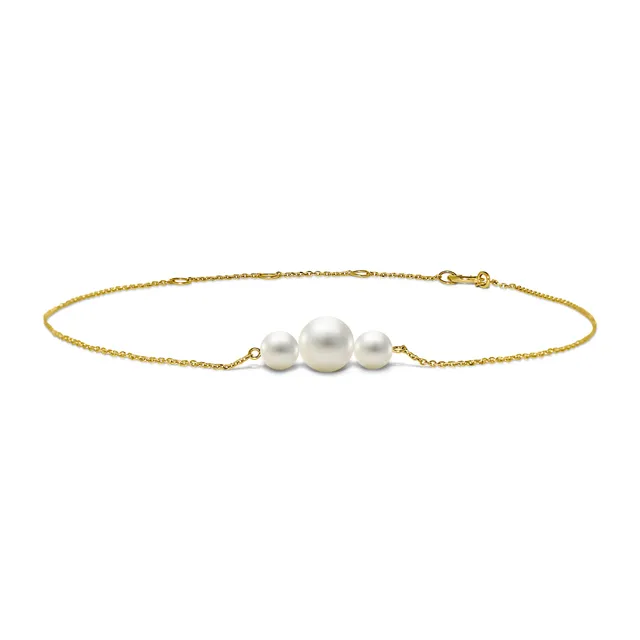 Miore Bracelet Bracciale Oro Giallo 14Kt Perla Coltivata