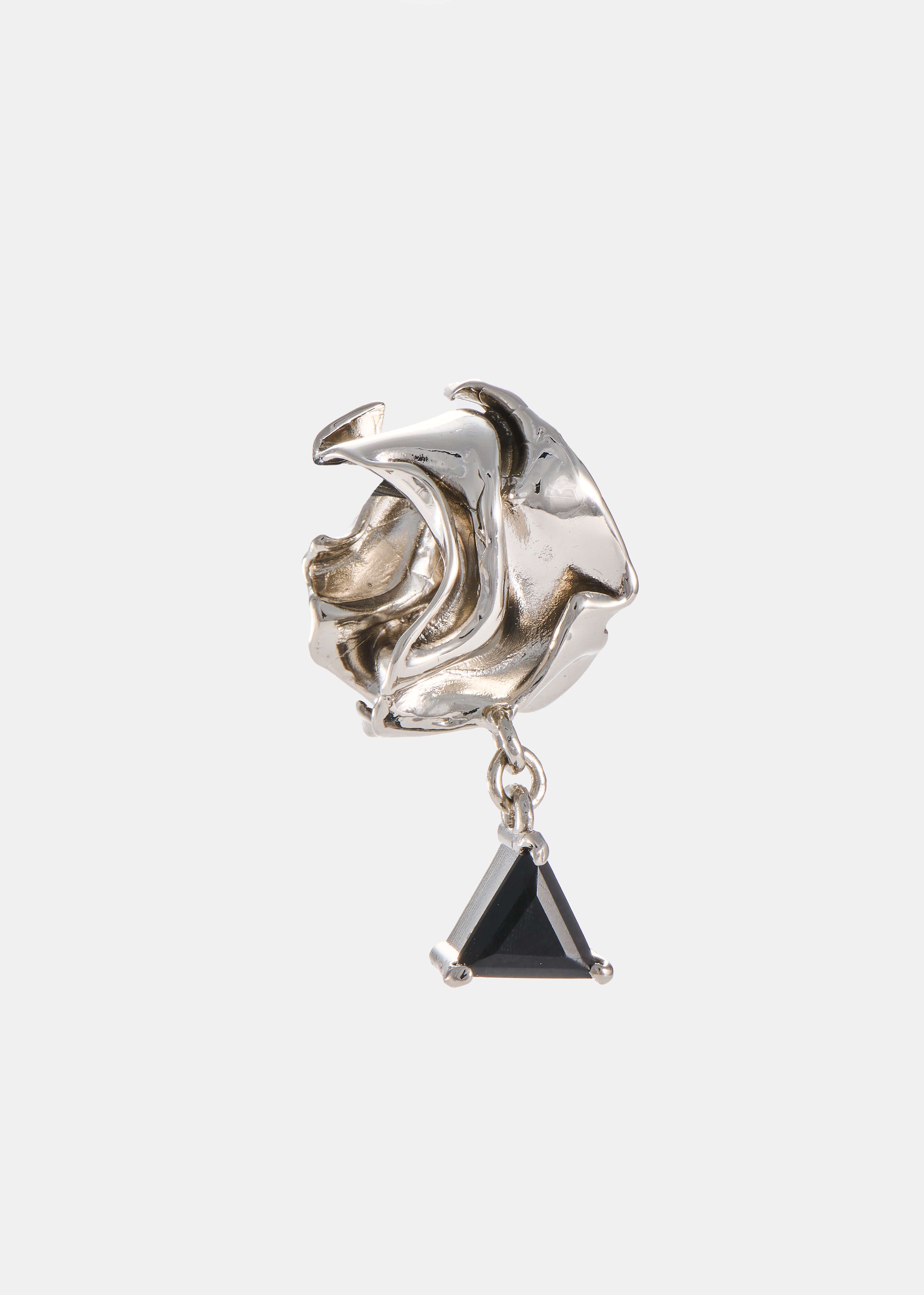 Voodoo Jewels Bold Shapes Asuka earcuff onice argento