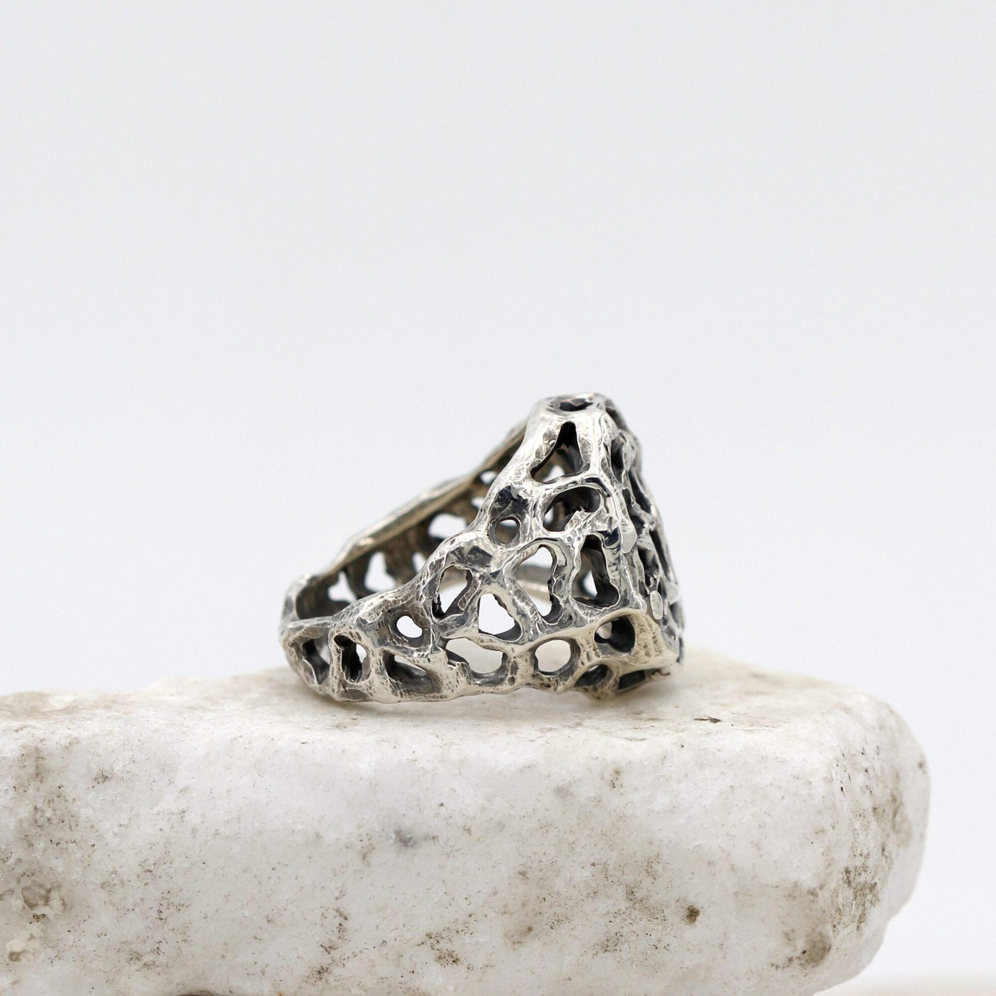 Anna Gioielli Collezione Marte Anello fascia uomo argento