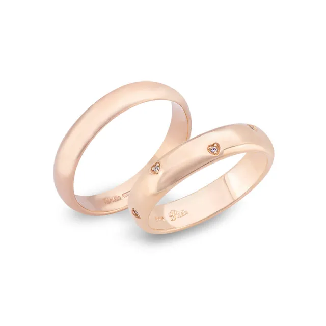 Polello Sì Lo Voglio fede in oro rosa