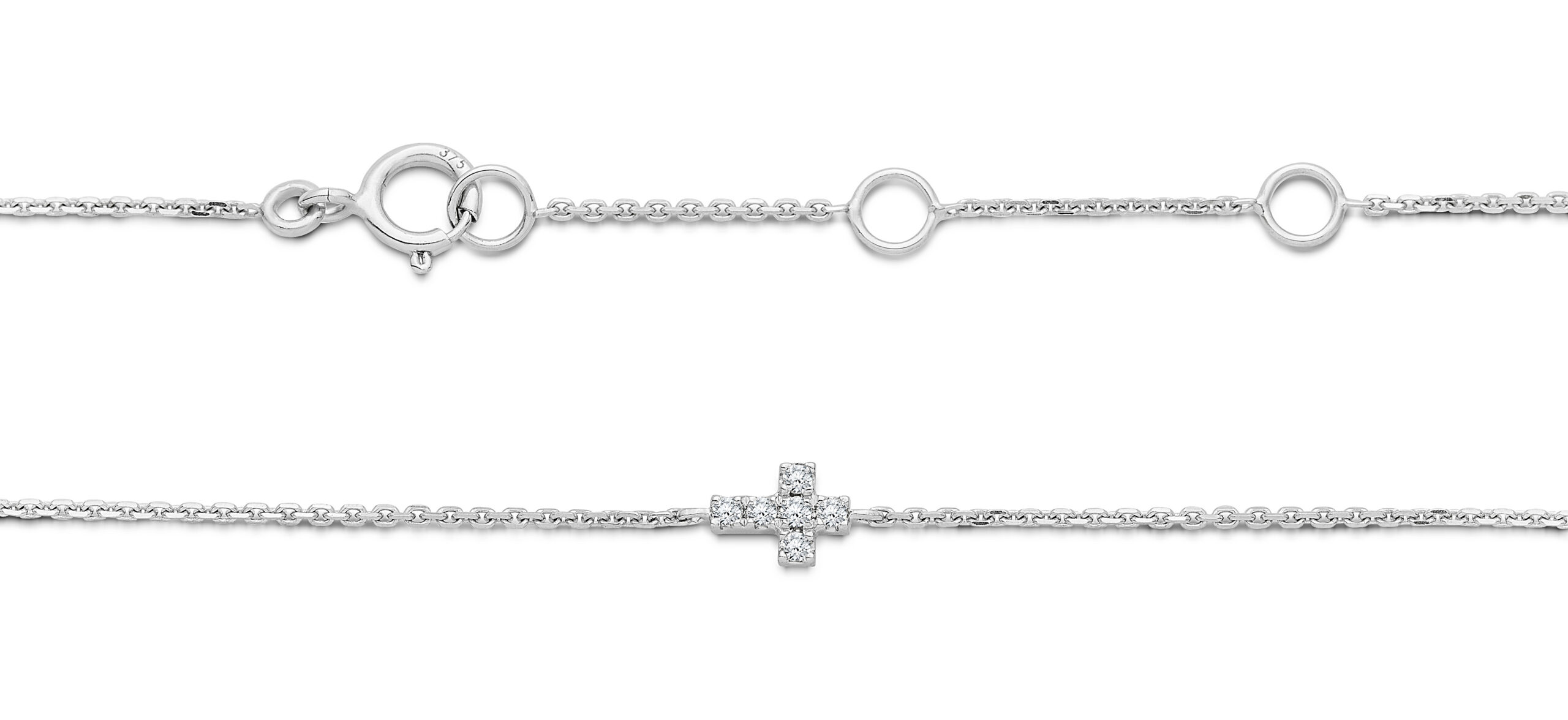 Miore Bracelet Bracciale oro bianco 9kt catena