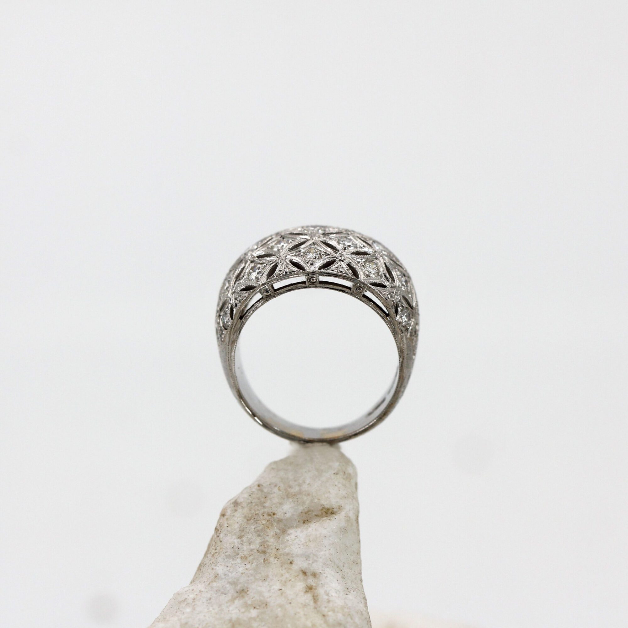 Anna Gioielli Fiorentino anello oro bianco diamanti 1,06 ct