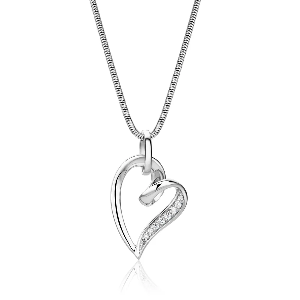 Miore Necklace Collana Argento 925 Zirconia Bianca