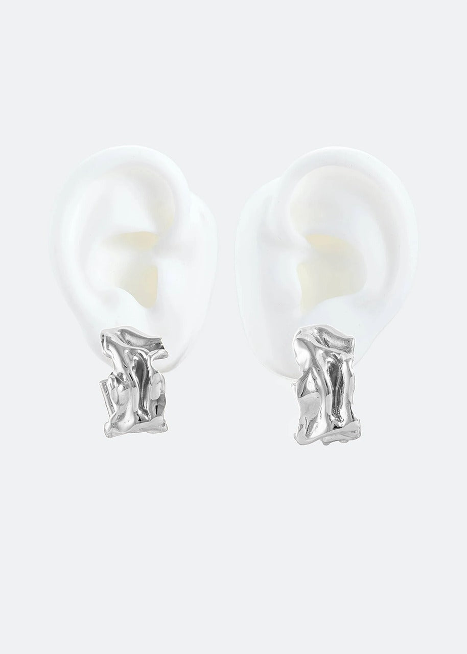 Voodoo Jewels Mini Miuna orecchini argento mezzi cerchi