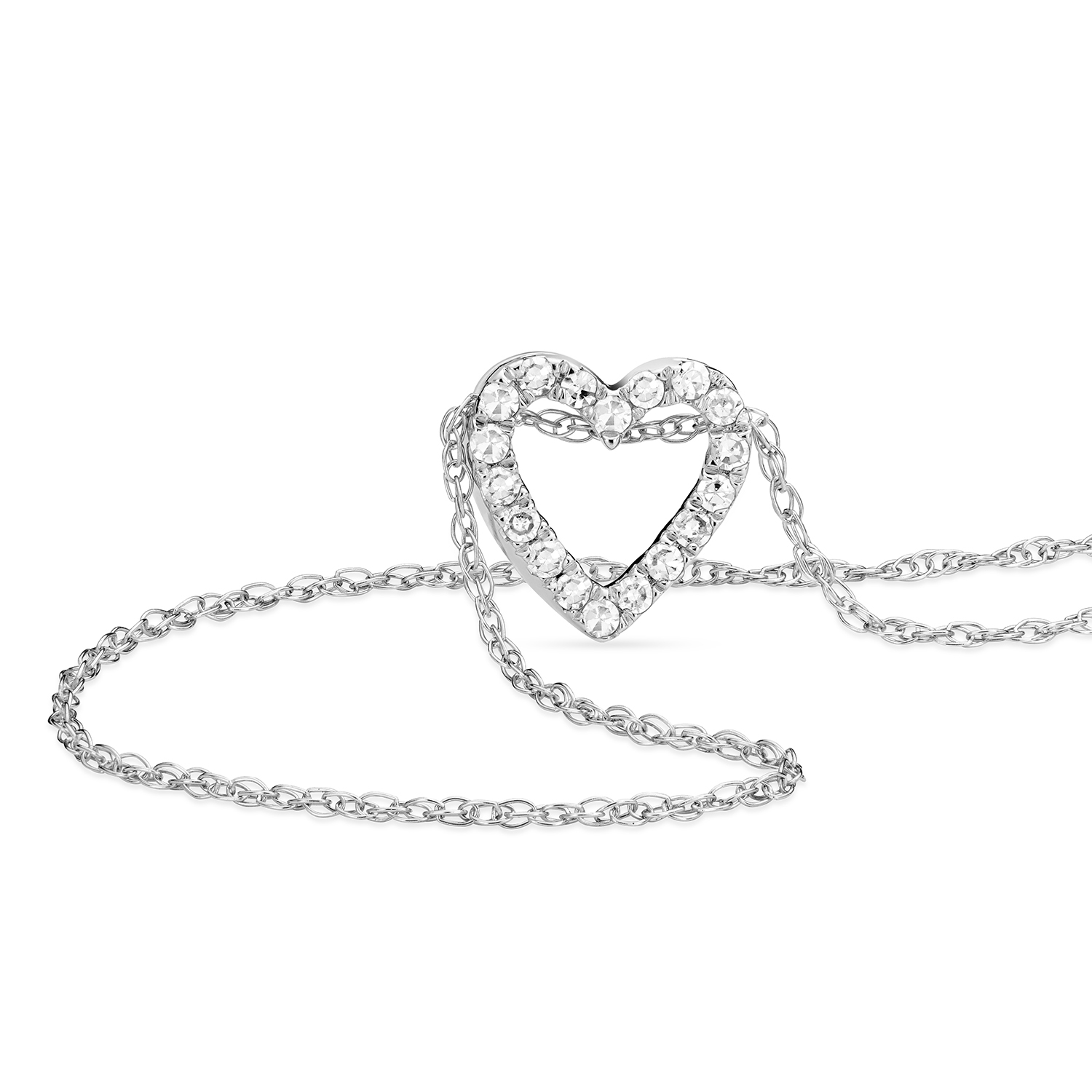 Miore Necklace Collana Oro Bianco 18Kt 750