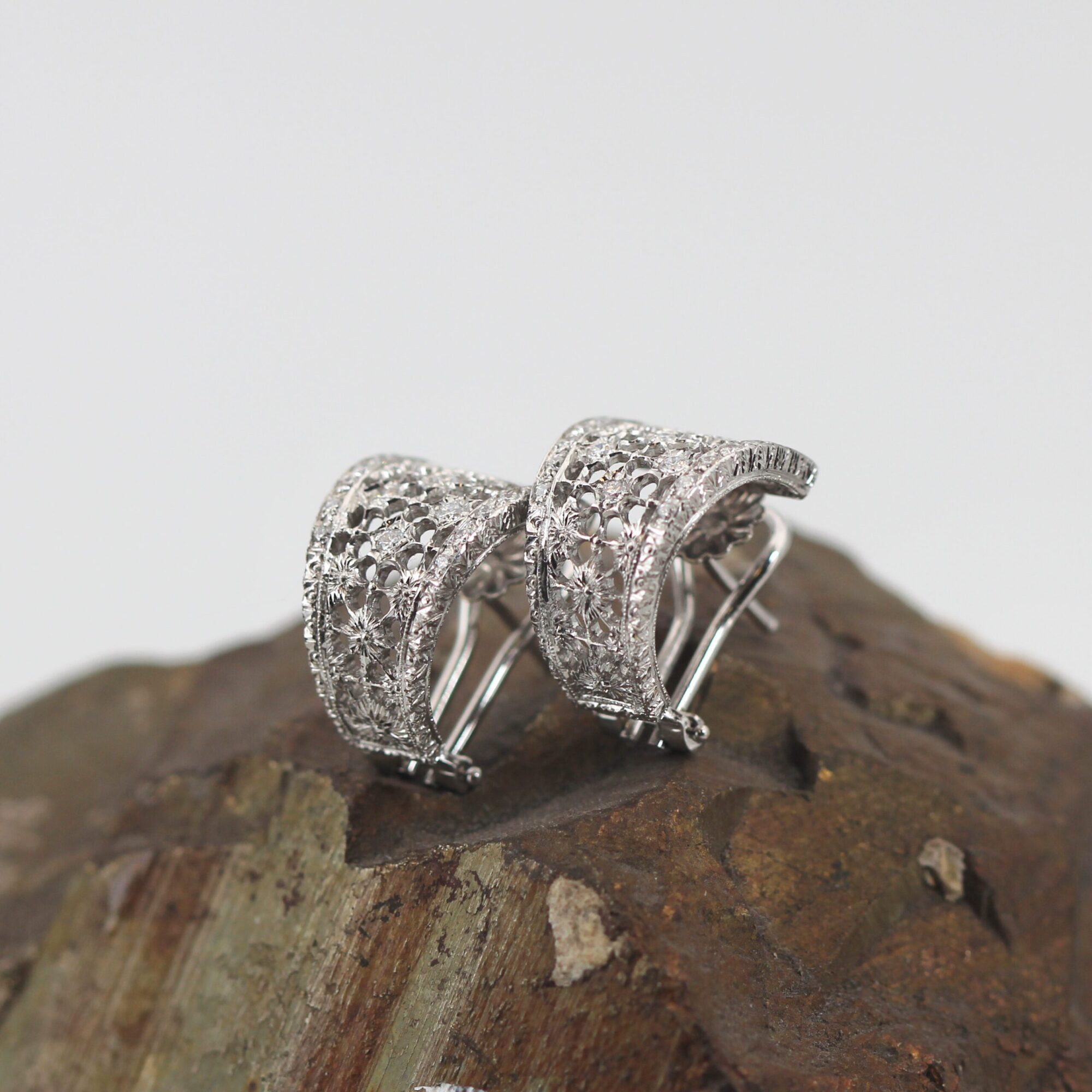 Anna Gioielli Stile Orafo Fiorentino orecchini oro diamanti 0,77 ct